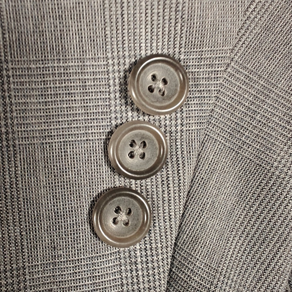 Banana Republic Mens Wool 44R Tailored Blazer Tan Glen Plaid Sport Coat 235843 - Picture 3 of 15